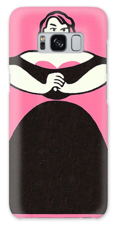 Adult Galaxy Case featuring the drawing Female Opera Singer by CSA Images