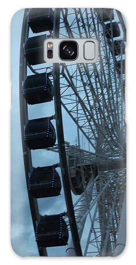 Ferris Wheel Chicago Galaxy Case featuring the photograph Ferris wheel by Judy Puckett