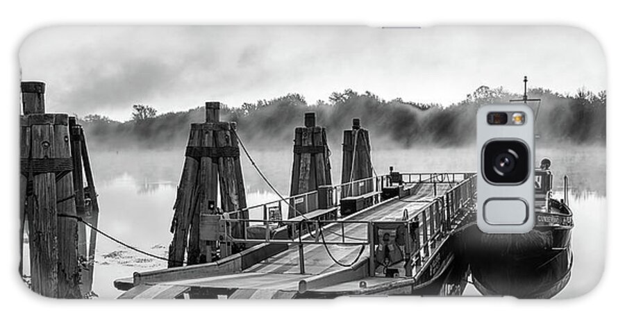 Black And White Galaxy Case featuring the photograph Ferry at Rocky Hill Connecticut by Kyle Lee