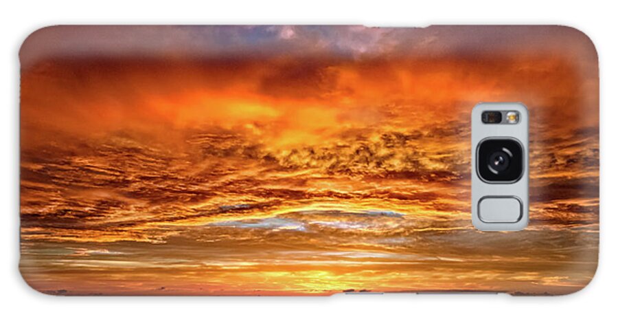 Sunset Galaxy Case featuring the photograph Fire Over Lake Eustis by Christopher Holmes