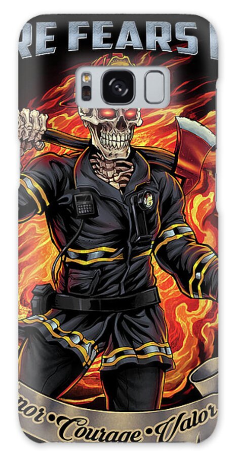 Firefighter Template Galaxy Case featuring the digital art Firefighter Template by Flyland Designs