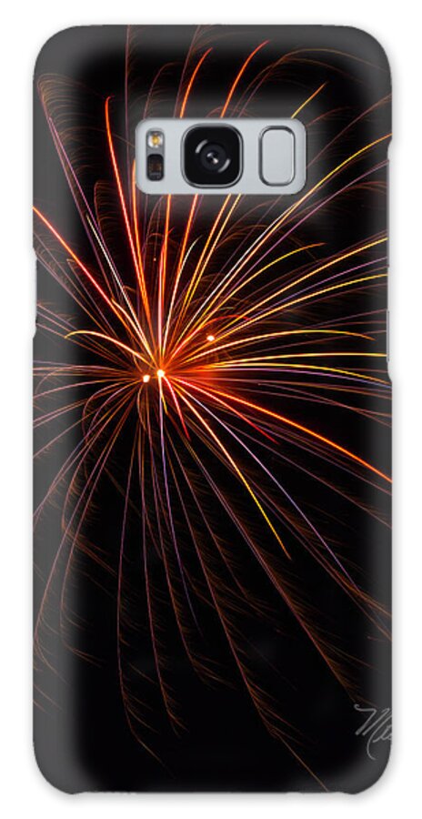 Fireworks Galaxy Case featuring the photograph Fireworks Burst by Meta Gatschenberger