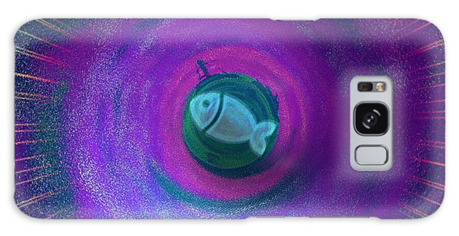 Fish Galaxy Case featuring the digital art Fish Finder by Bill King