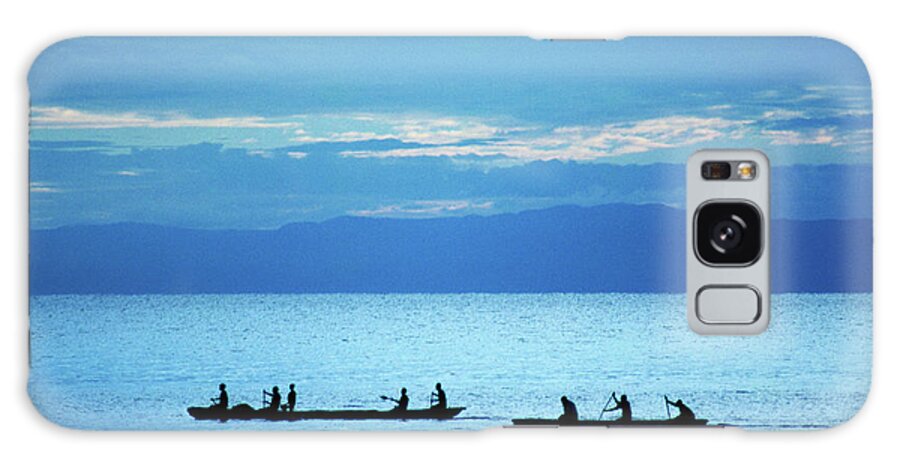 Scenics Galaxy Case featuring the photograph Fishermen by David Cayless