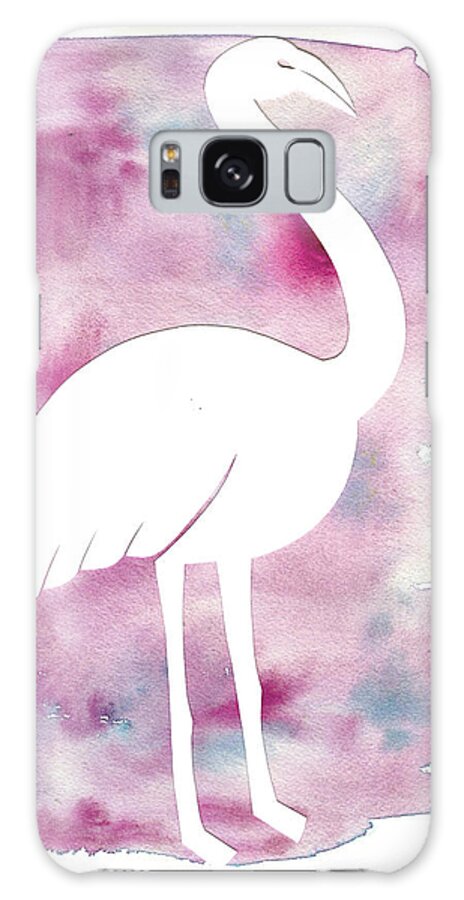 Flamingo Galaxy Case featuring the painting Flamingo by Summer Tali Hilty