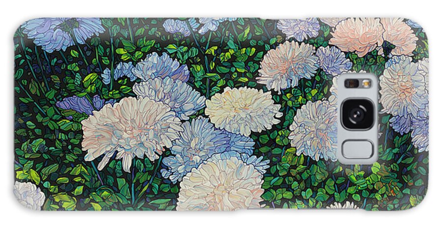 Flowers Galaxy Case featuring the painting Floral Interpretation - Mums by James W Johnson