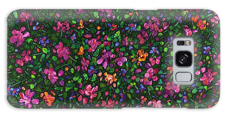 Flowers Galaxy Case featuring the painting Floral Interpretation - Weedflowers by James W Johnson