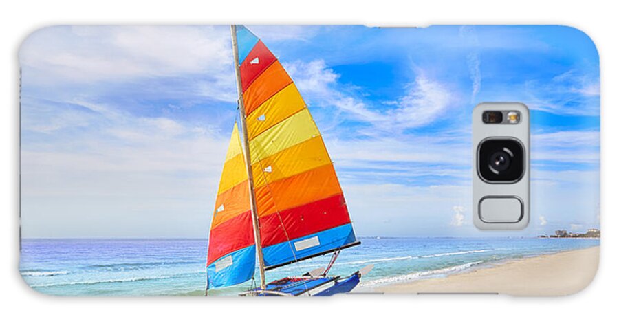 Sailboat Galaxy Case featuring the photograph Florida Fort Myers Beach Catamaran by Lunamarina