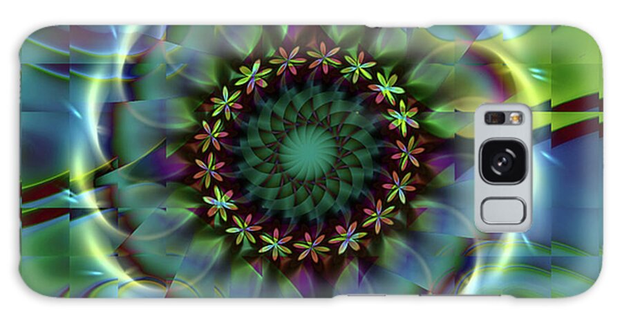 Fractal Galaxy Case featuring the digital art Flower Child by Fractalicious