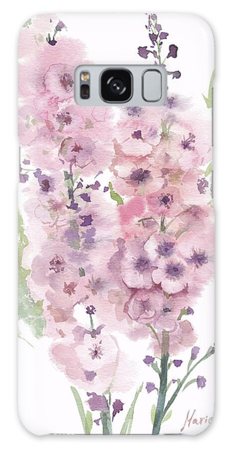 Flower Series 4
 Galaxy Case featuring the mixed media Flower Series 4 by Marietta Cohen Art And Design