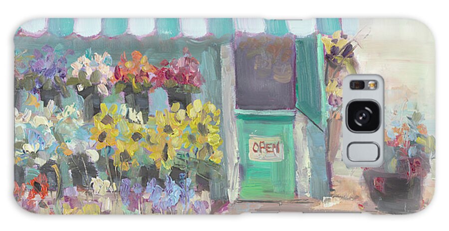 Flower Shop Galaxy Case featuring the painting Flower Shop by Jennifer Stottle Taylor