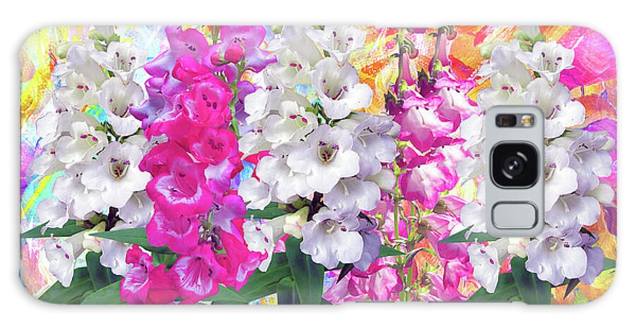 Flowers Art A17 Galaxy Case featuring the mixed media Flowers Art A17 by Ata Alishahi