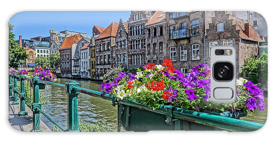 Ghent Galaxy Case featuring the photograph Flowers soaking in the sun by Patricia Caron