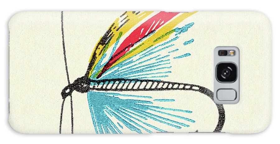 Activity Galaxy Case featuring the drawing Fly Fishing Lure by CSA Images