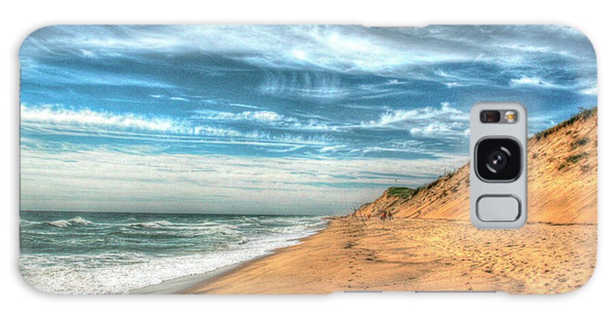 Cape Cod Galaxy Case featuring the photograph Footprints On Cape Cod Shore by Robert Goldwitz