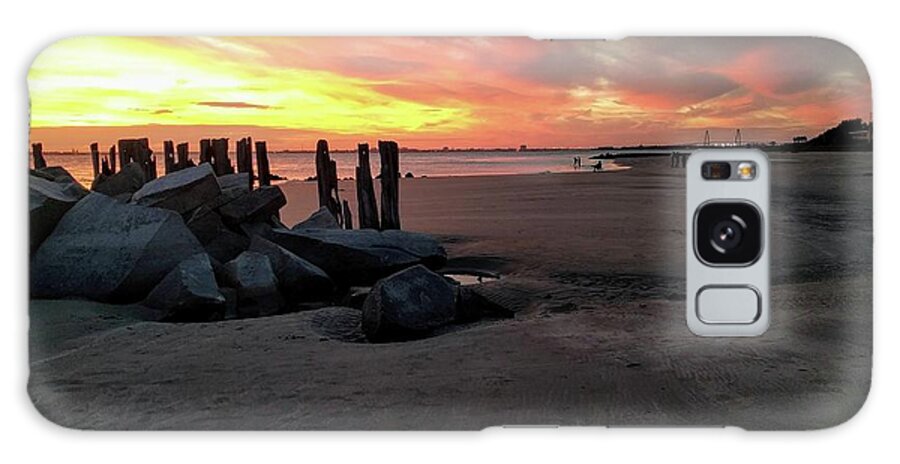Fort Moultrie Galaxy S8 Case featuring the photograph Fort Moultrie Sunset by Sherry Kuhlkin