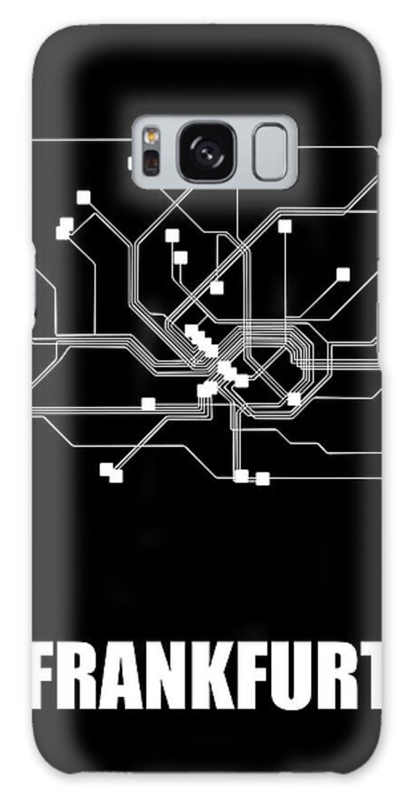 Frankfurt Galaxy S8 Case featuring the digital art Frankfurt Black Subway Mao by Naxart Studio
