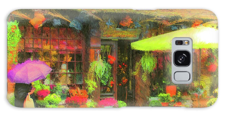 Flowers Galaxy Case featuring the painting French Flower Shop by Joel Smith