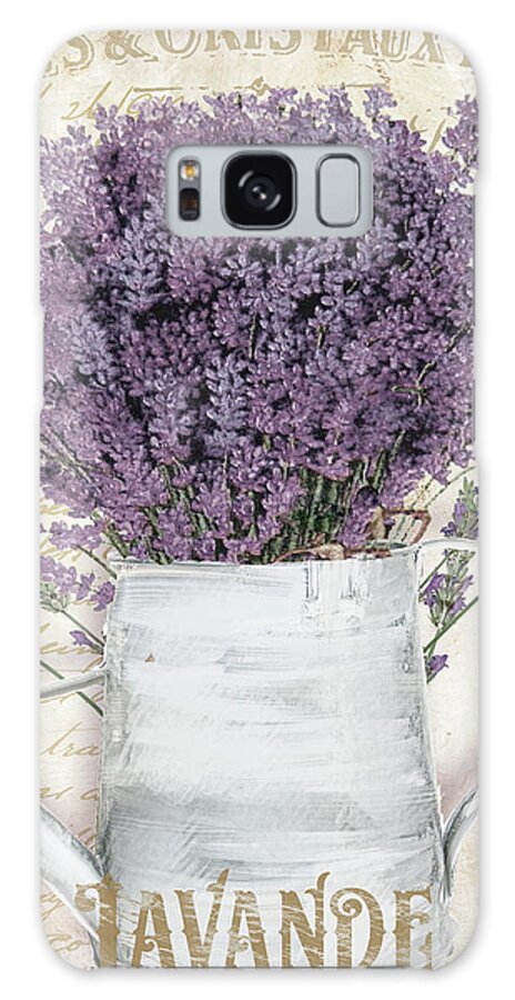 Lavender Galaxy Case featuring the painting French Lavender by Mindy Sommers
