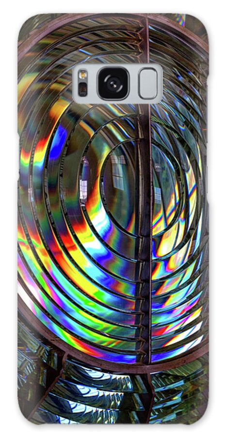 Fresnel Galaxy Case featuring the photograph Fresnel Lens Point Arena Lighthouse by Kathleen Bishop