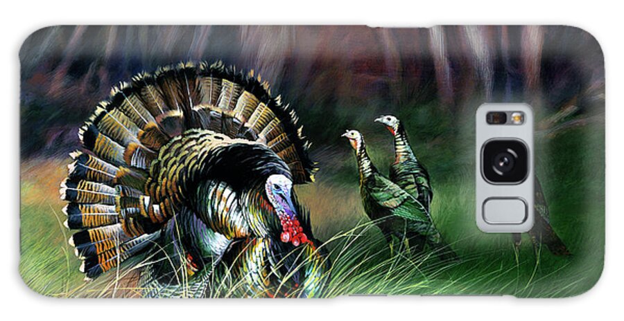 Religious Galaxy Case featuring the mixed media Frost Turkey by Spencer Williams