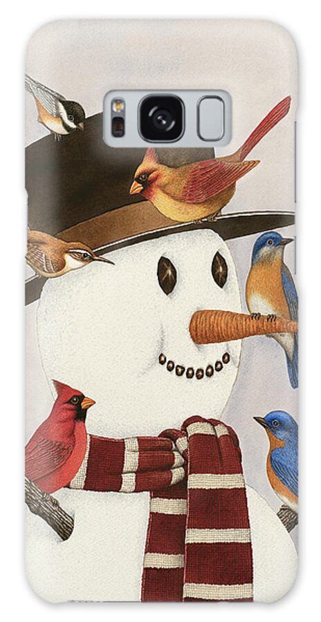Frosty's Friends Galaxy Case featuring the painting Frosty's Friends by Dempsey Essick