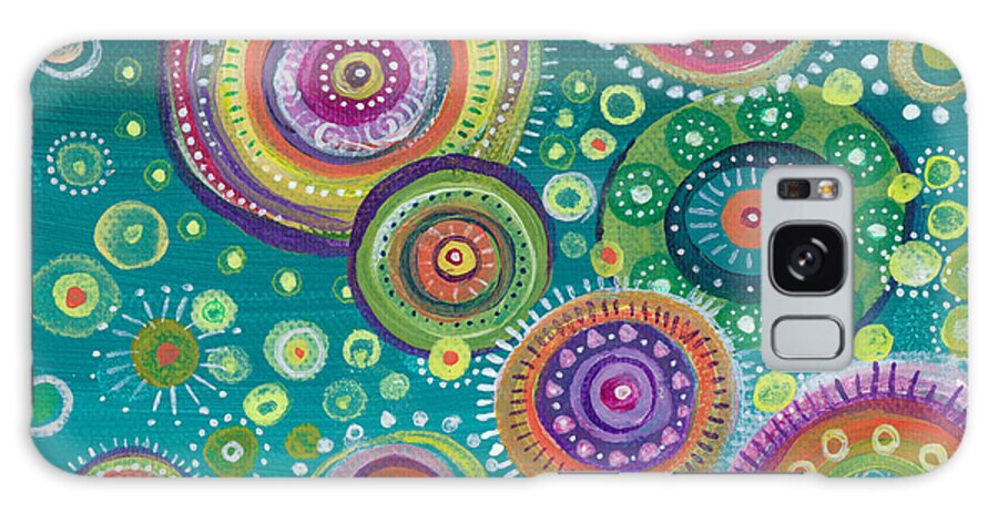 Full Circle Galaxy Case featuring the painting Full Circle by Tanielle Childers