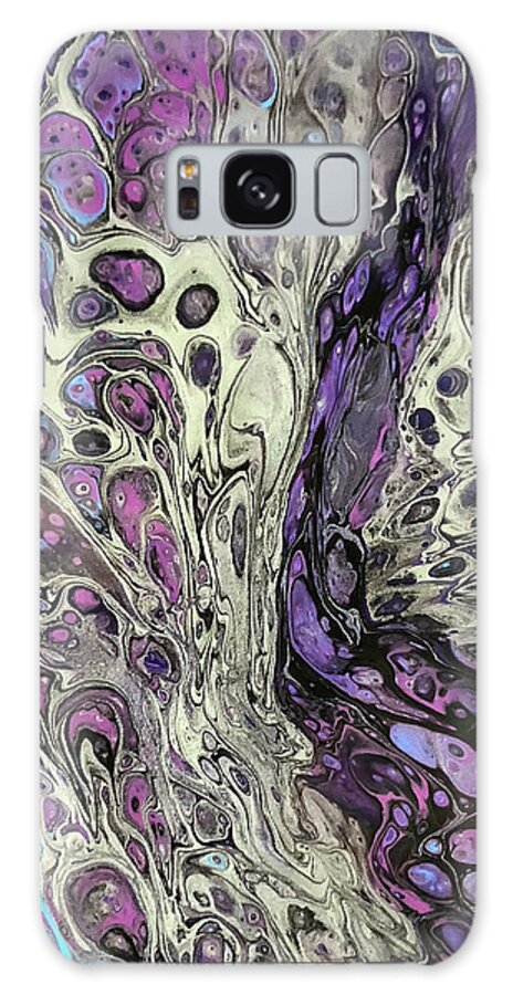Acrylic Galaxy Case featuring the painting Fusion of Color by Teresa Wilson