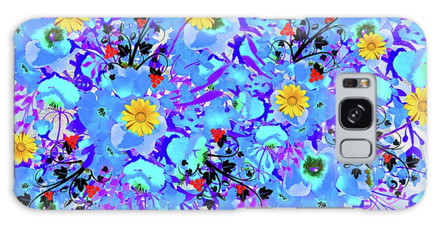 Garden Of Colors Galaxy Case featuring the mixed media Garden Of Colors by Ata Alishahi