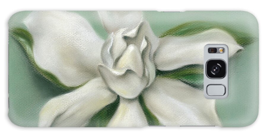 Botanical Galaxy S8 Case featuring the painting Gardenia Flower by MM Anderson