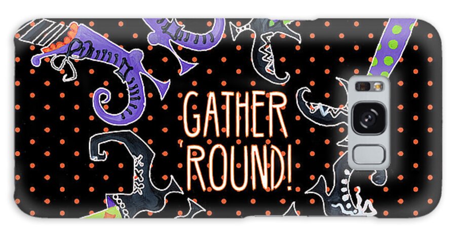 Gather Galaxy Case featuring the mixed media Gather Together by Gina Ritter