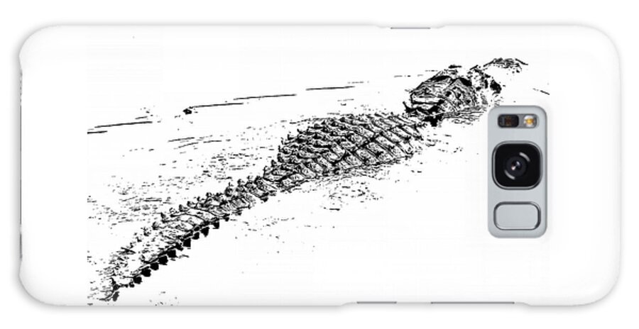 Alligator Galaxy Case featuring the photograph Gator Crossing by Michael Allard