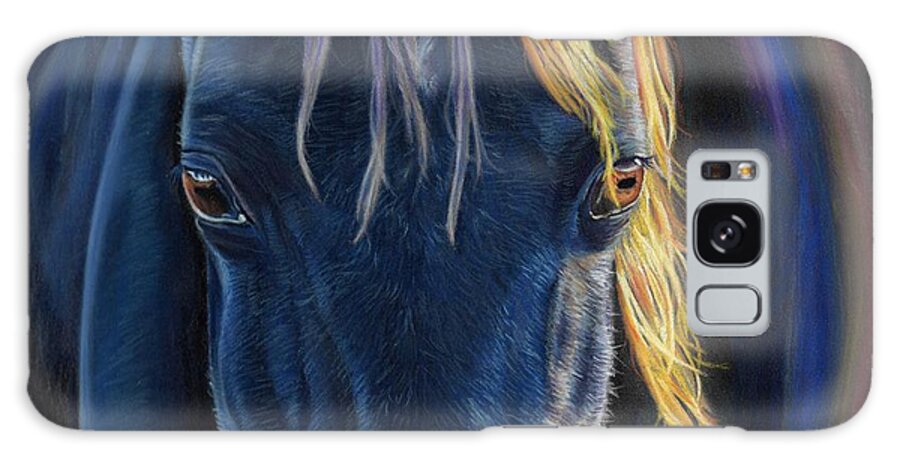 Horse Art Galaxy Case featuring the pastel Gentle Eyes original by Alexis King-Glandon