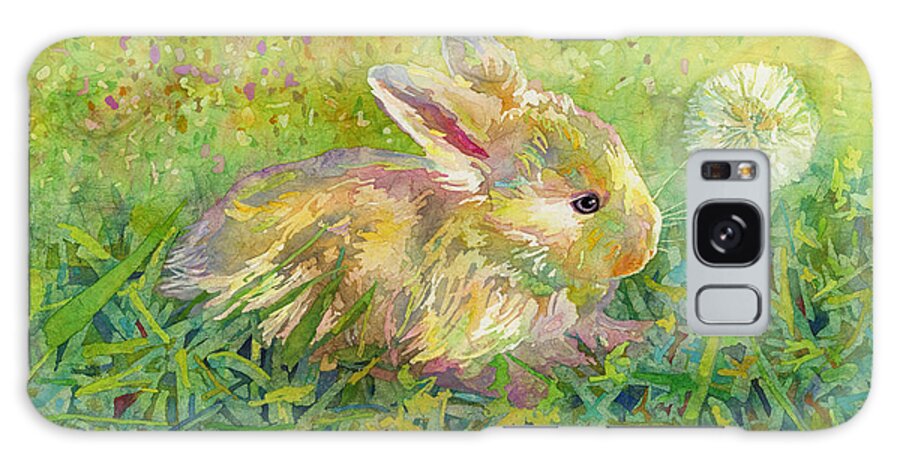 Rabbit Galaxy Case featuring the painting Gentle Wish by Hailey E Herrera
