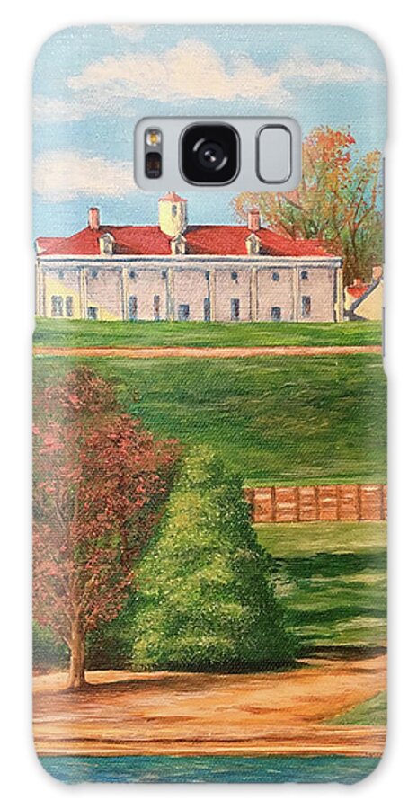 Landscape Galaxy Case featuring the painting George Washington's Mount Vernon by Aicy Karbstein