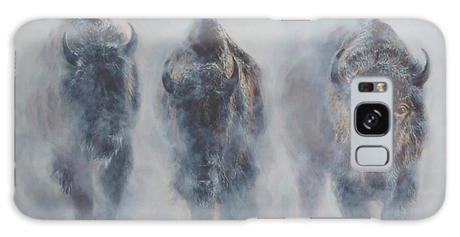 Giants In The Mist Galaxy Case featuring the painting Giants In The Mist by James Corwin Fine Art