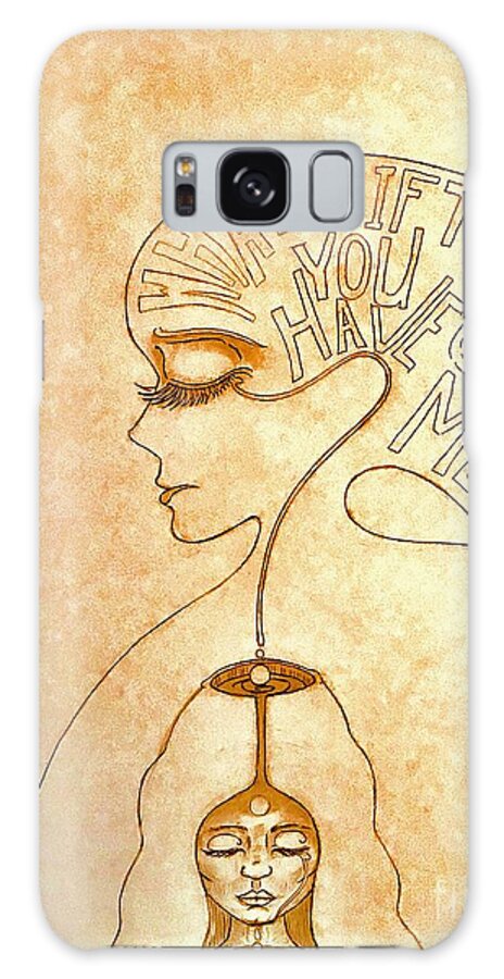  Galaxy Case featuring the drawing Gifts Of The Mind by Judy Henninger