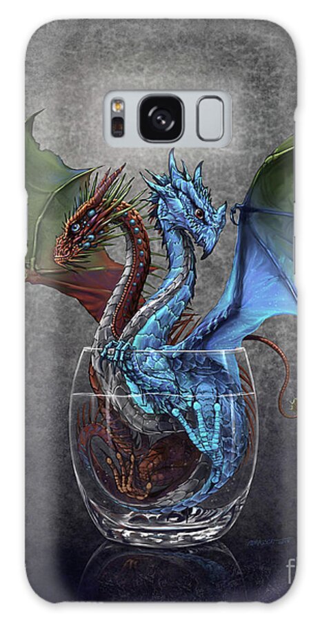 Gin Galaxy S8 Case featuring the digital art Gin and Tonic Dragon by Stanley Morrison