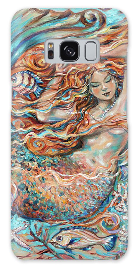 Mermaid Galaxy Case featuring the painting Ginger Dreams by Linda Olsen