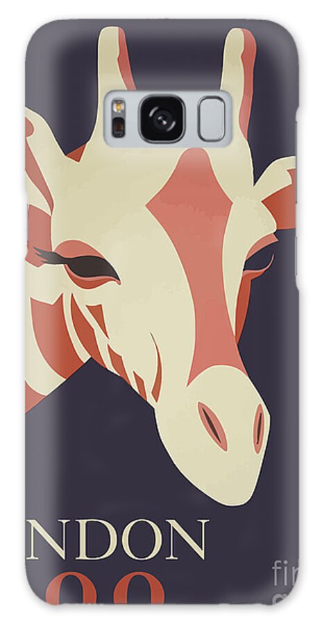 Giraffe Galaxy Case featuring the painting Giraffe Zoo by Mindy Sommers