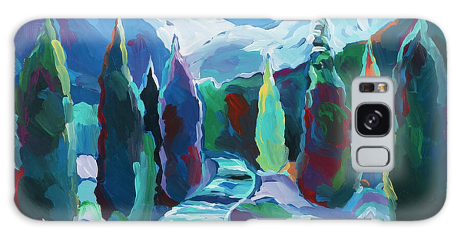 Glacier Legacy #8 Galaxy Case featuring the painting Glacier Legacy #8 by Hooshang Khorasani
