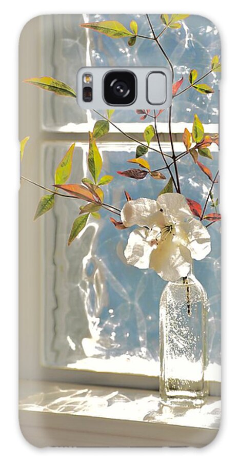 Autumn Galaxy Case featuring the photograph Glass Brick Window Illumination by Debra Grace Addison