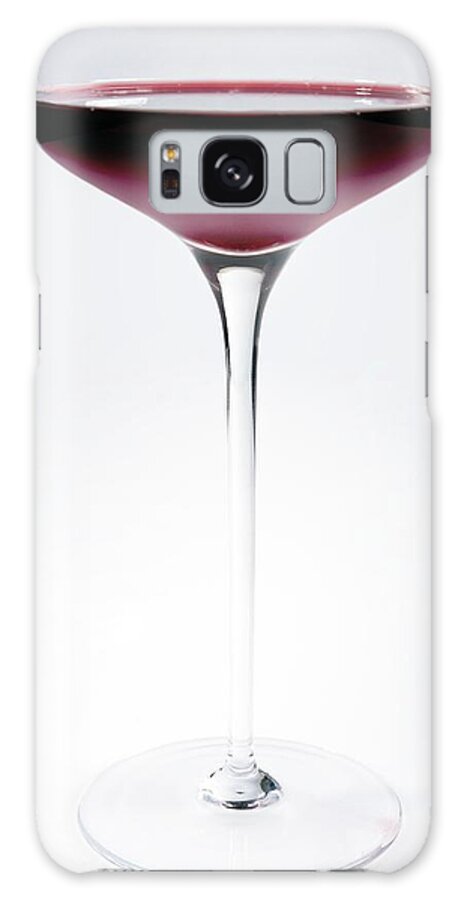 White Background Galaxy Case featuring the photograph Glass Of Red Wine by Danielzgombic