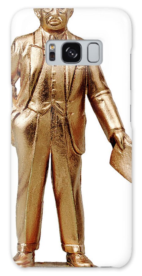 Adult Galaxy Case featuring the drawing Gold Businessman Holding Papers by CSA Images