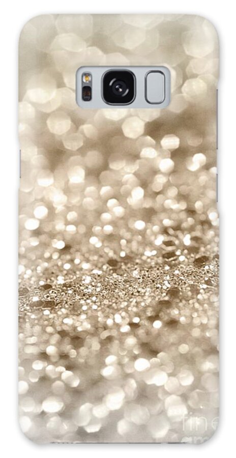 Color Galaxy Case featuring the mixed media Gold Lady Glitter #2 #shiny #decor #art by Anitas and Bellas Art