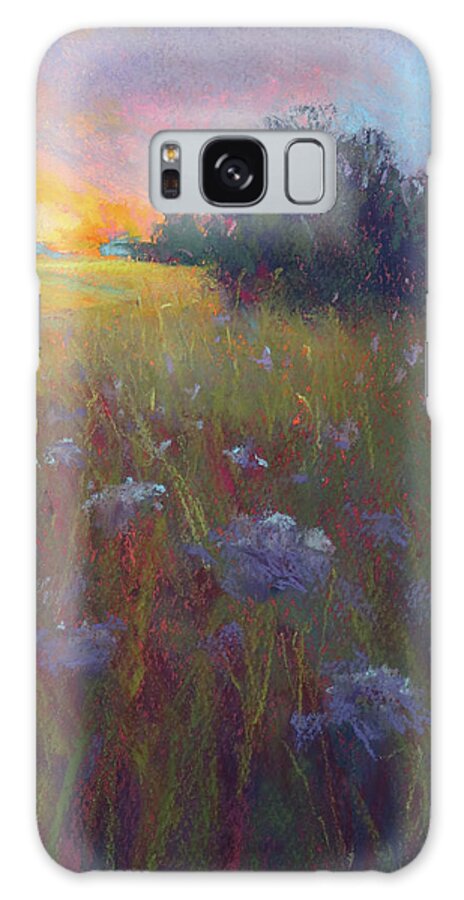 Meadow Galaxy Case featuring the painting Golden Hour by Susan Jenkins