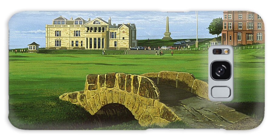 Golf Course Galaxy Case featuring the painting Golf Course 10 by William Vanderdasson