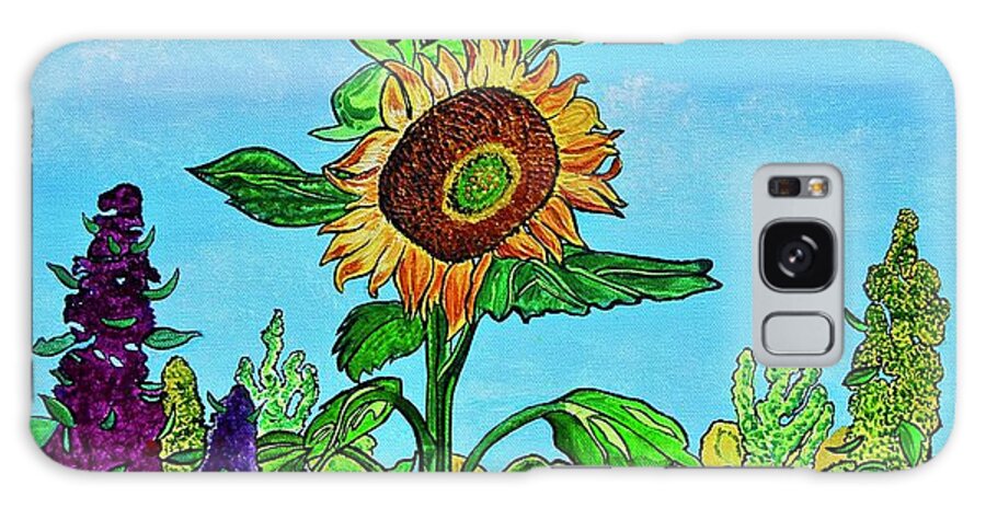 Sunflower Galaxy Case featuring the painting Good Morning Sunshine by Sonja Jones
