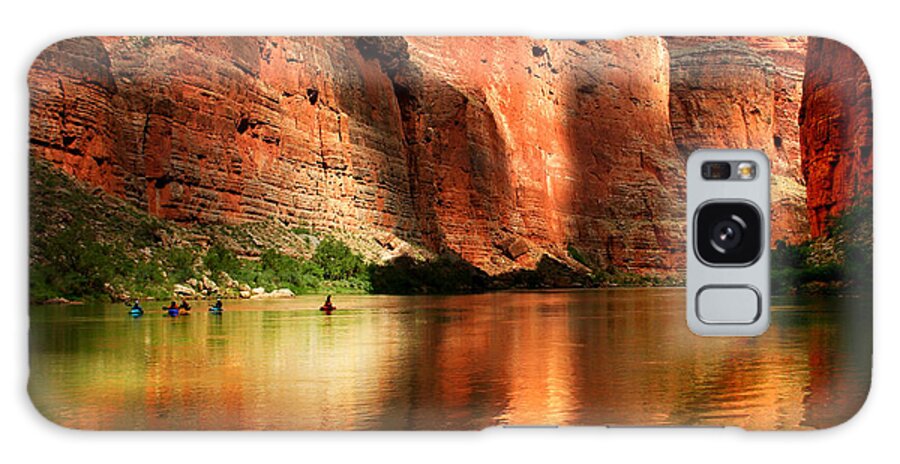 Arizona Galaxy Case featuring the photograph Grand Canyon Kayakers by Sarahneal