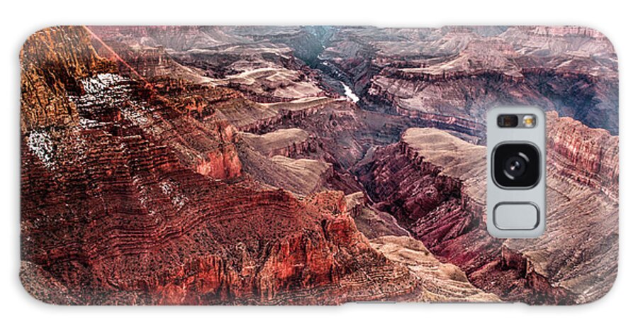 Grand Canyon Galaxy Case featuring the photograph Grand Canyon Winter Sunset by Brian Tada